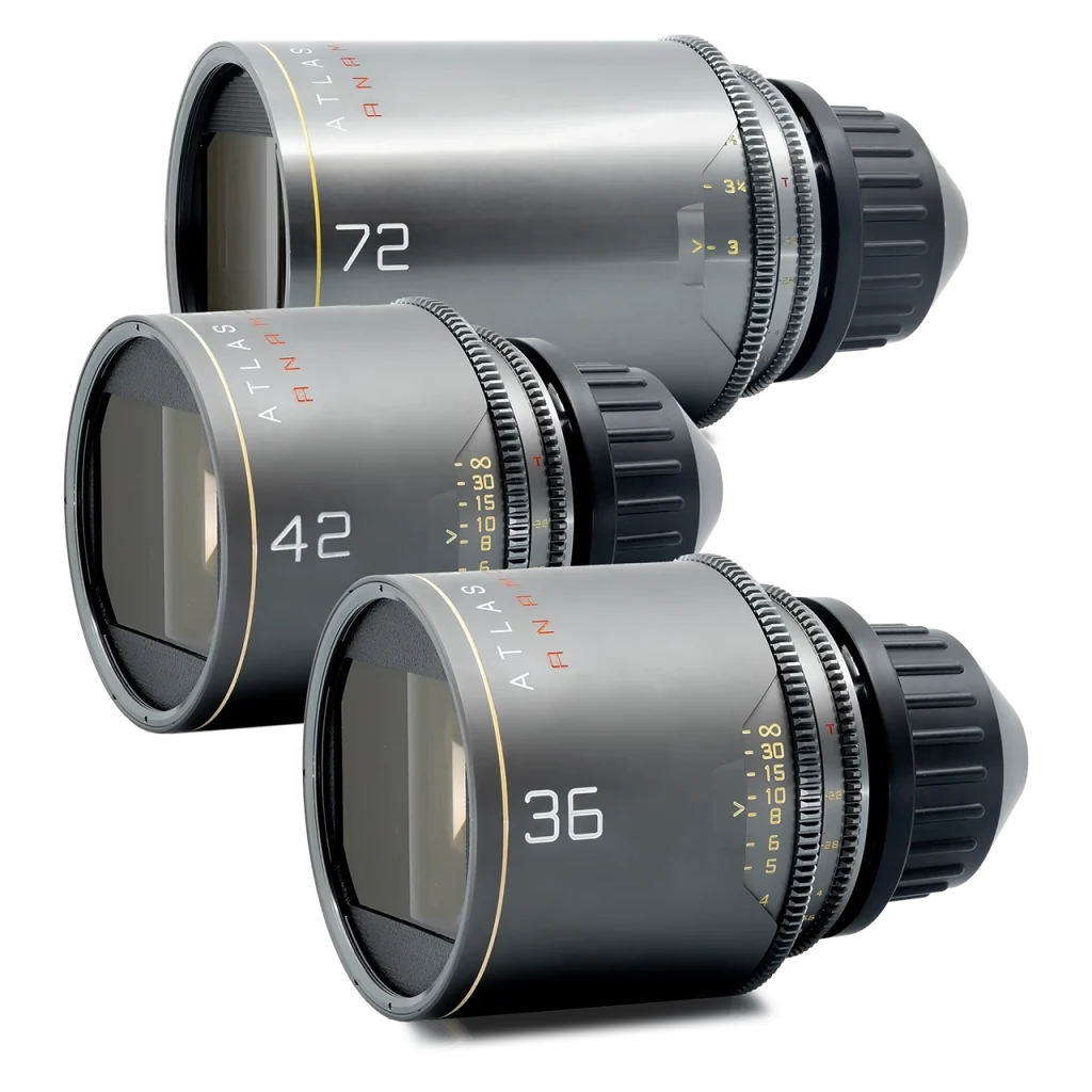 alquiler de cámaras y set de lentes prime de cine para rodajes.